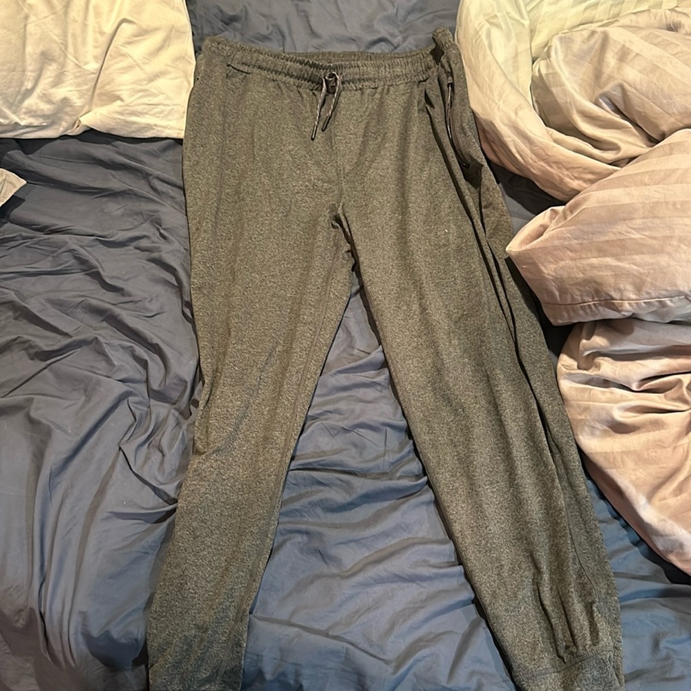 Gray sweats from Costco. Size L